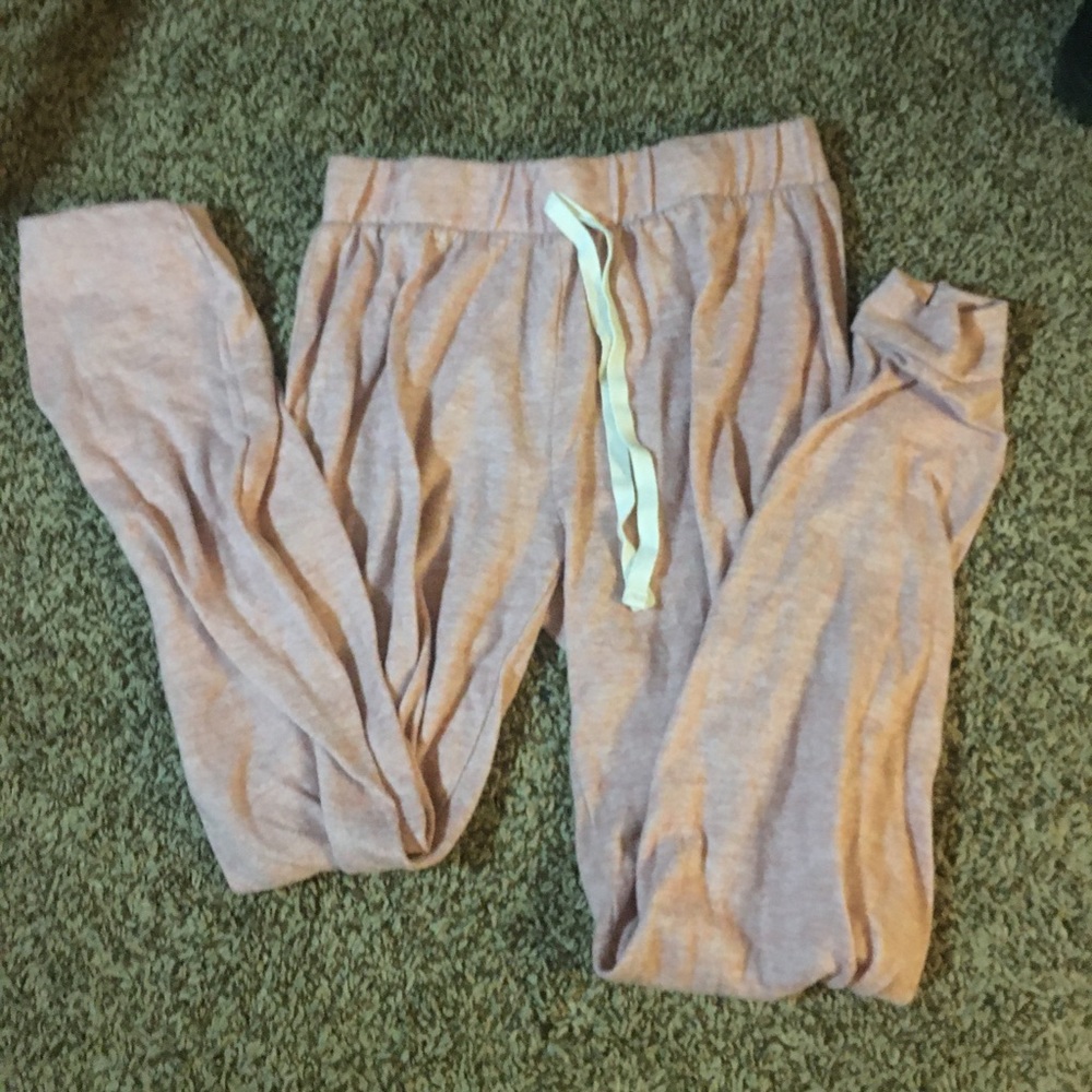 Pink soft sweatpants